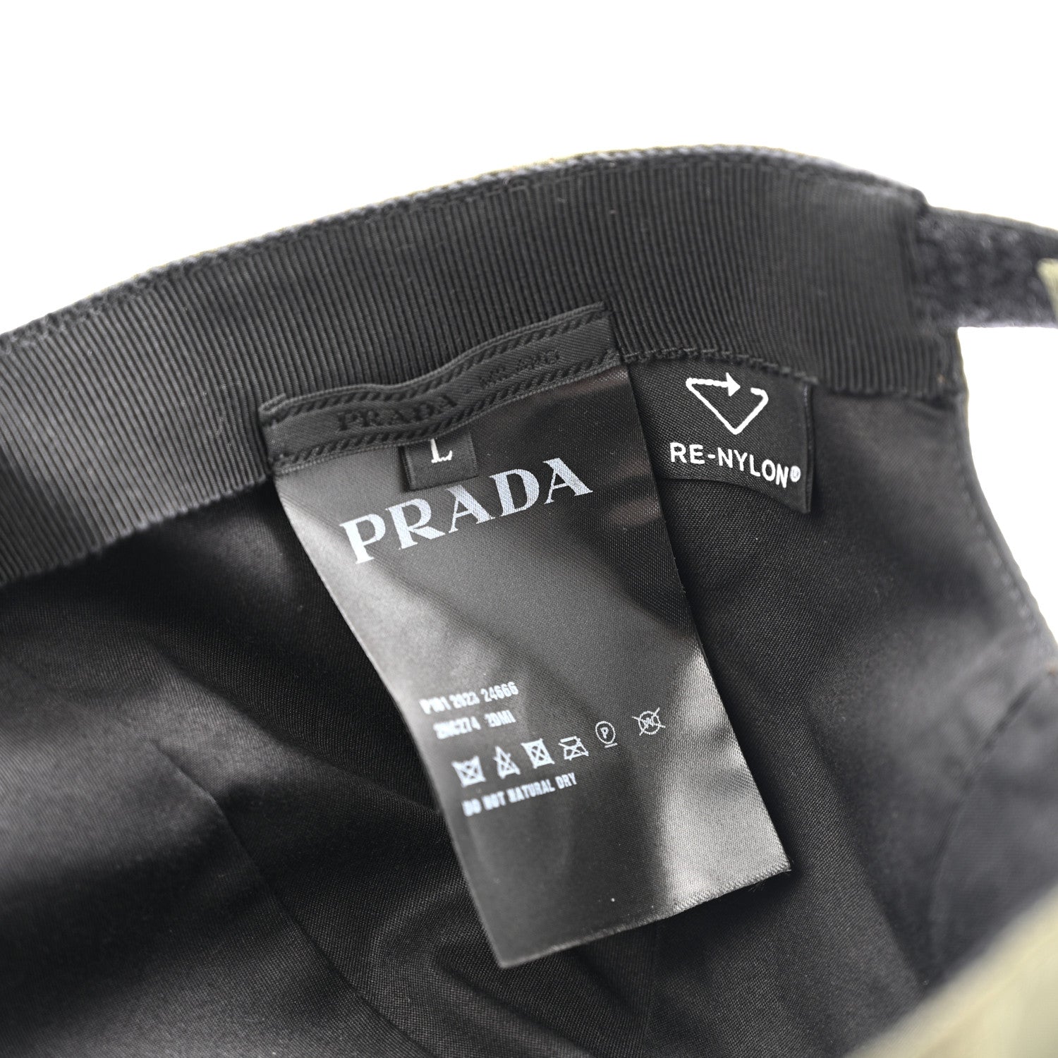 Prada Re-Nylon Mens Baseball Cap L Militare 8 of 11