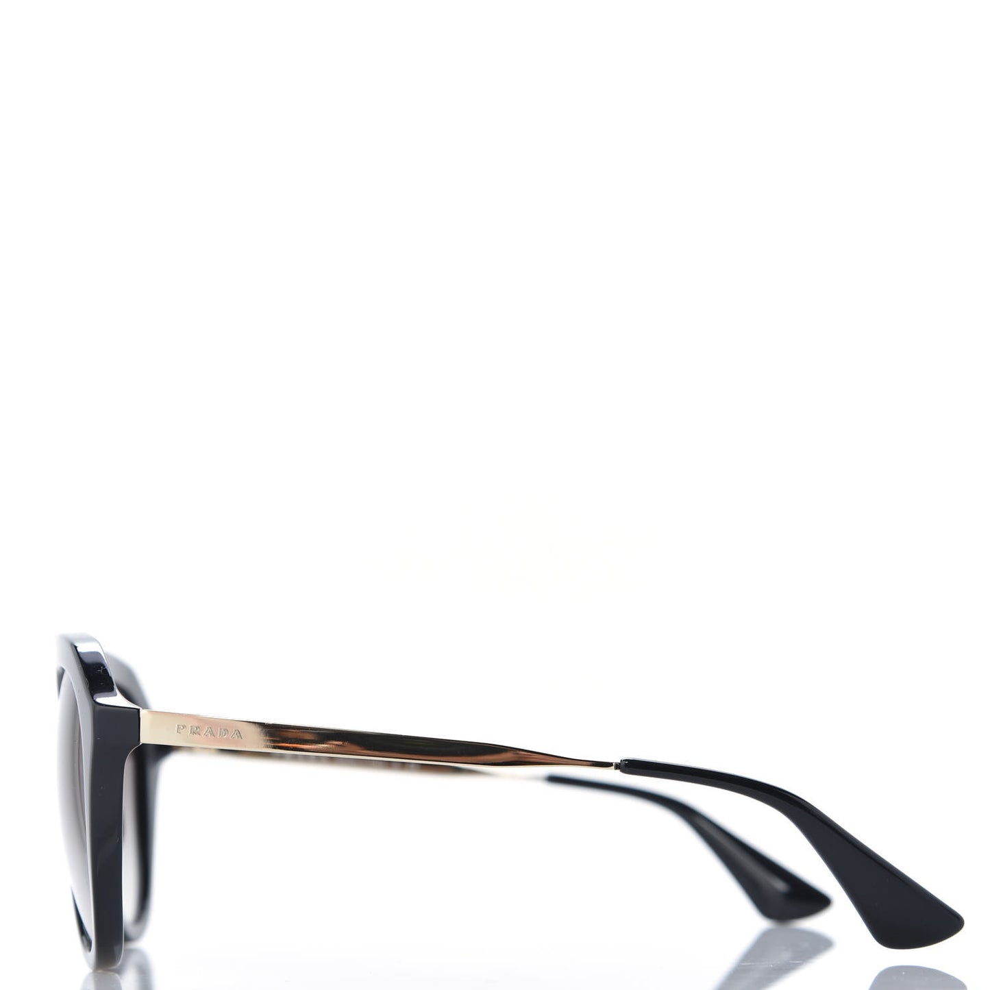 Acetate Metal Cinema Sunglasses SPR 12Q Black