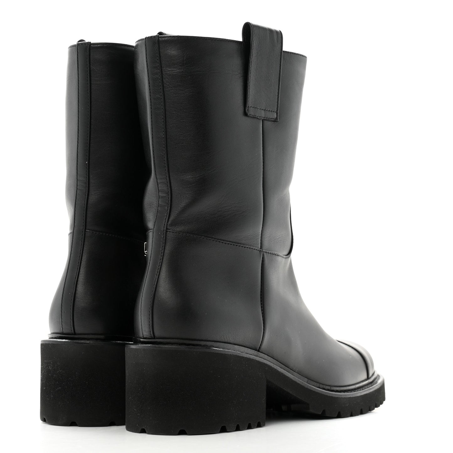 Calfskin CC Ankle Boots 38 Black