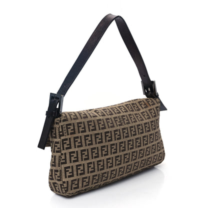 Fendi Zucchino Baguette Toro Mogano Panna 3 of 10