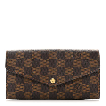 Louis Vuitton Damier Ebene Sarah Wallet NM 1 of 7