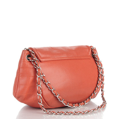 Chanel Caviar Half Moon Large Flap Pink 3 of 9