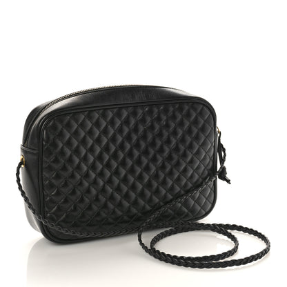 Gucci Calfskin Web Trapuntata Small GG Shoulder Bag Black 2 of 9