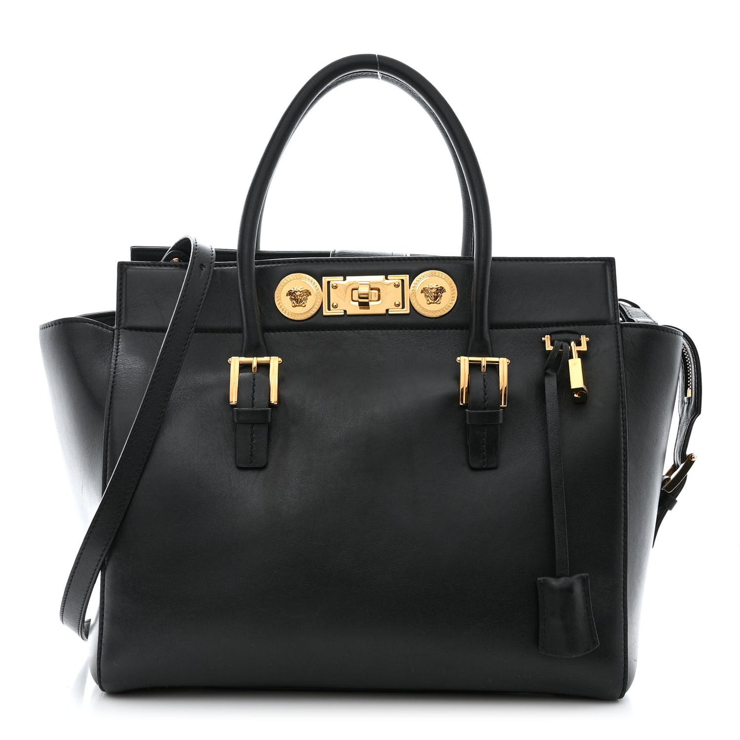 Vitello Calfskin Signature Tote Black