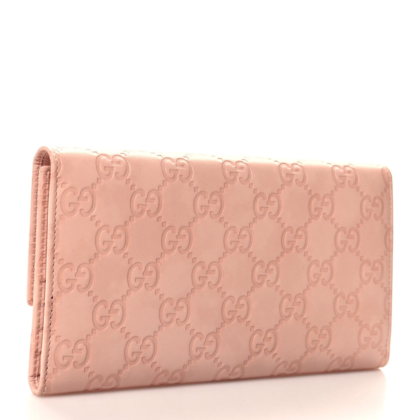 Guccissima Continental Flap Wallet Pink