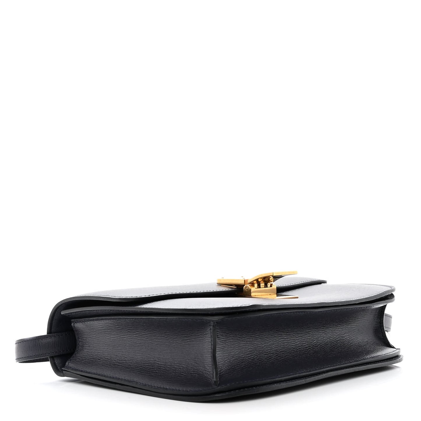 Liege Calfskin Medium Classic Box Flap Bag Dark Blue