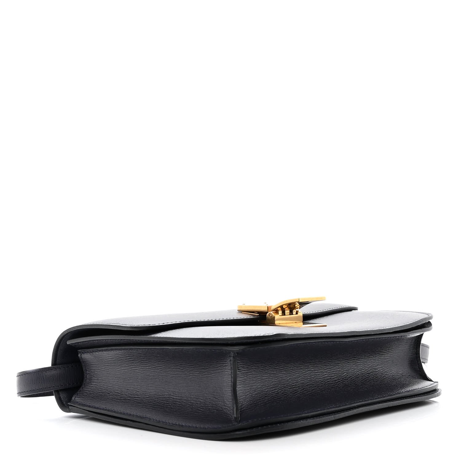 Celine Liege Calfskin Medium Classic Box Flap Bag Dark Blue 5 of 13