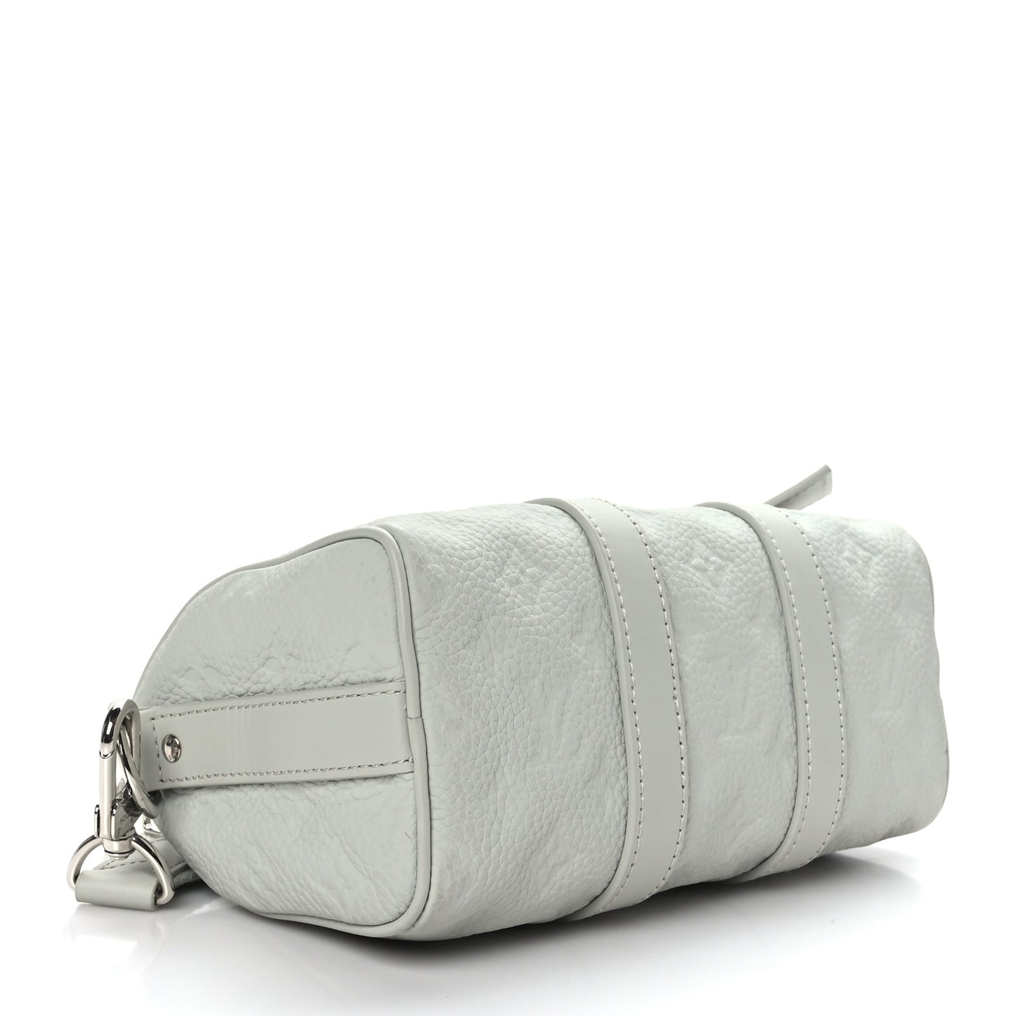 Monogram Taurillon Keepall Bandouliere 25 Mineral Gray