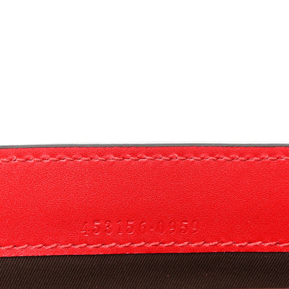 Gucci Guccissima Padlock Clutch Hibiscus Red 6 of 8
