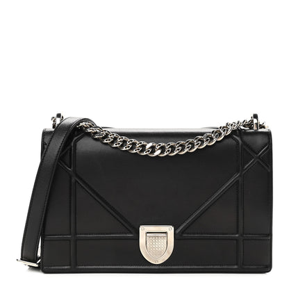 Christian Dior Lambskin Medium Diorama Flap Bag Black 1 of 14