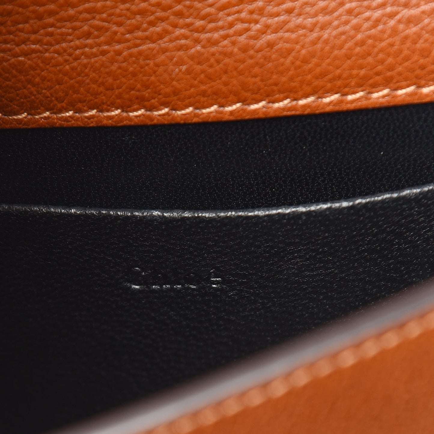 Calfskin Small Nile Bracelet Minaudiere Bag Caramel