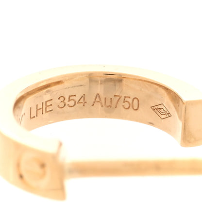 Cartier 18K Yellow Gold Small LOVE Hoop Earrings 5 of 5