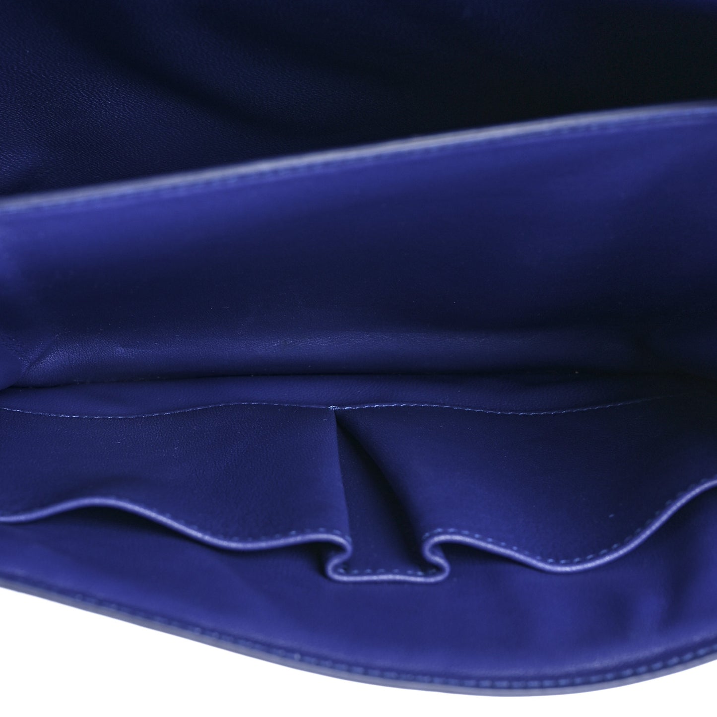 Box Calfskin Medium Classic Box Flap Bag Indigo