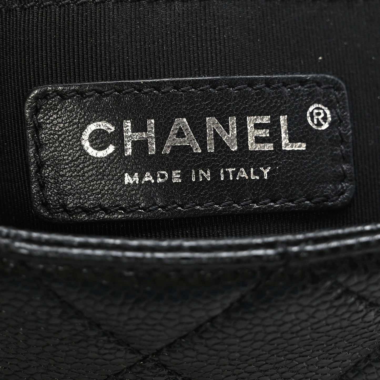 Caviar Quilted Incognito Mini Square Flap Black