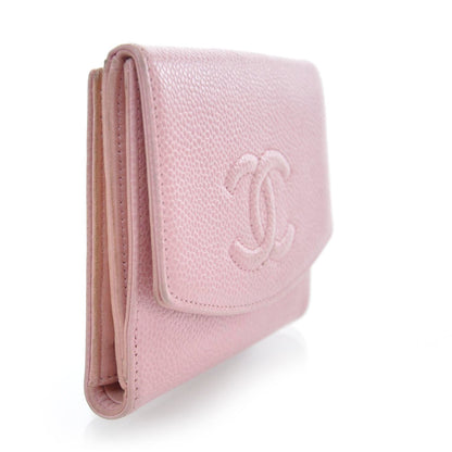 Chanel Caviar CC Flap Wallet Pink 3 of 12