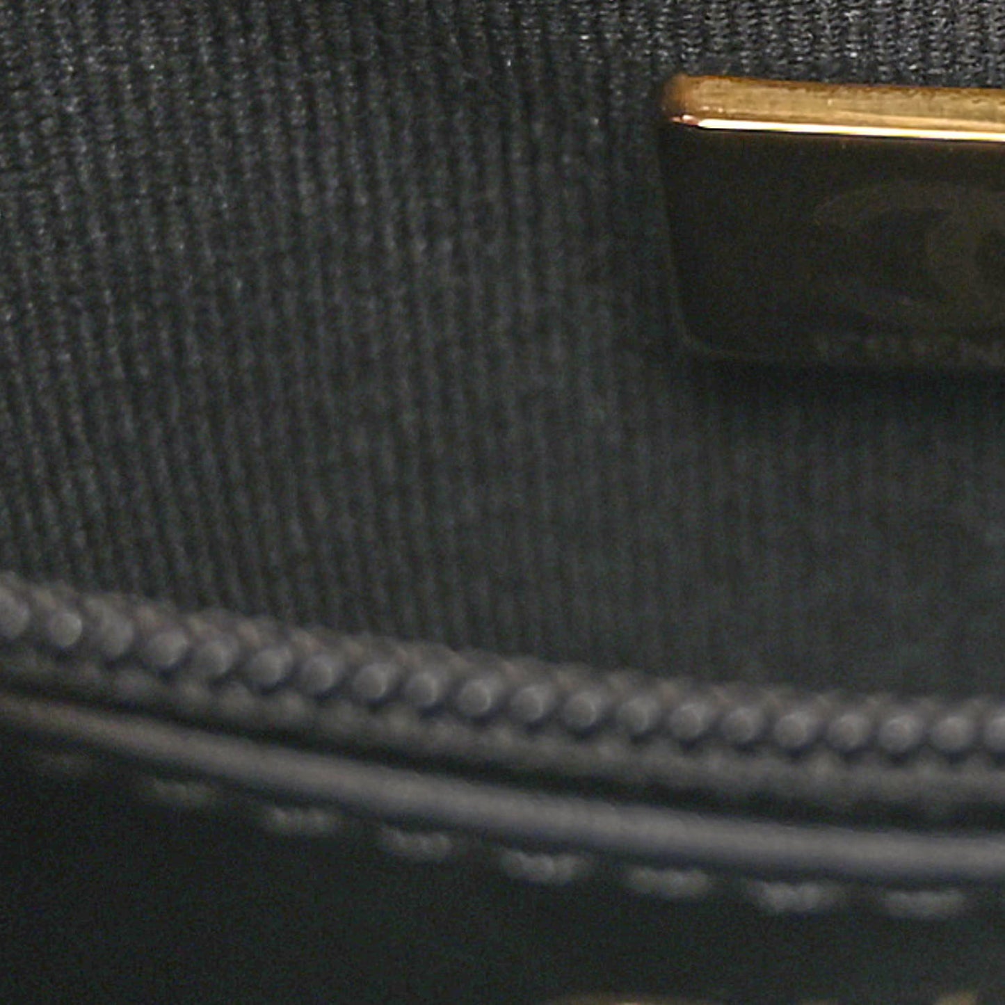 Shiny Aged Calfskin Quilted Nano Kelly Shopper Black