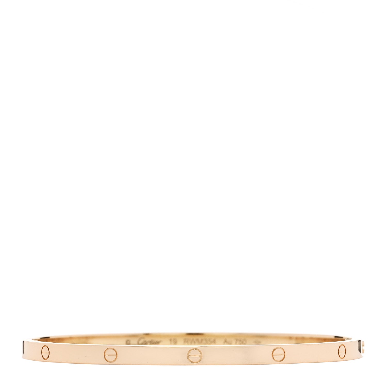 Cartier 18K Yellow Gold Small LOVE Bracelet 19 1 of 8