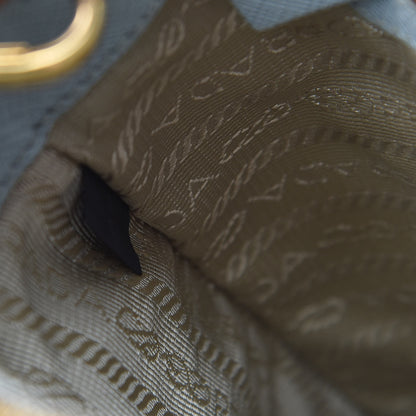 Prada Saffiano Lux Medium Tote Lago 7 of 18