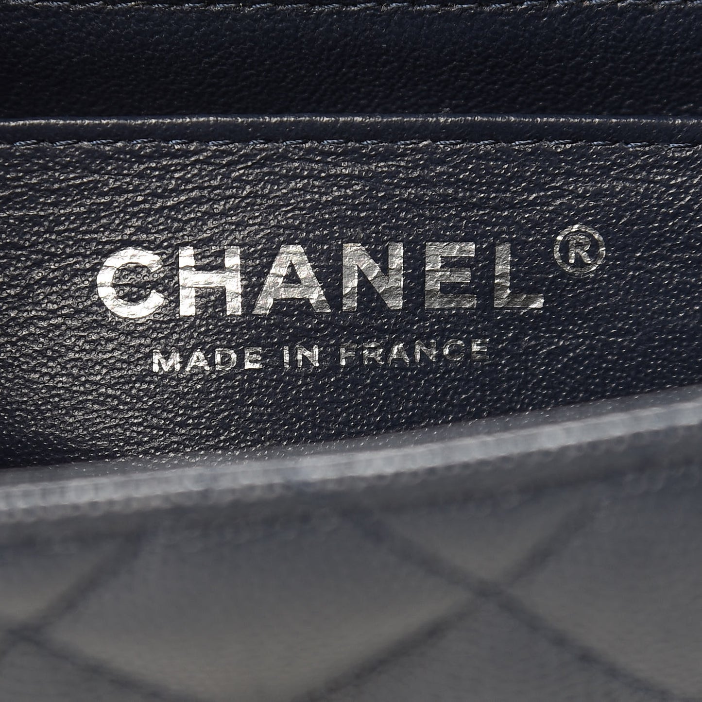 Caviar Quilted Mini Square Flap Navy