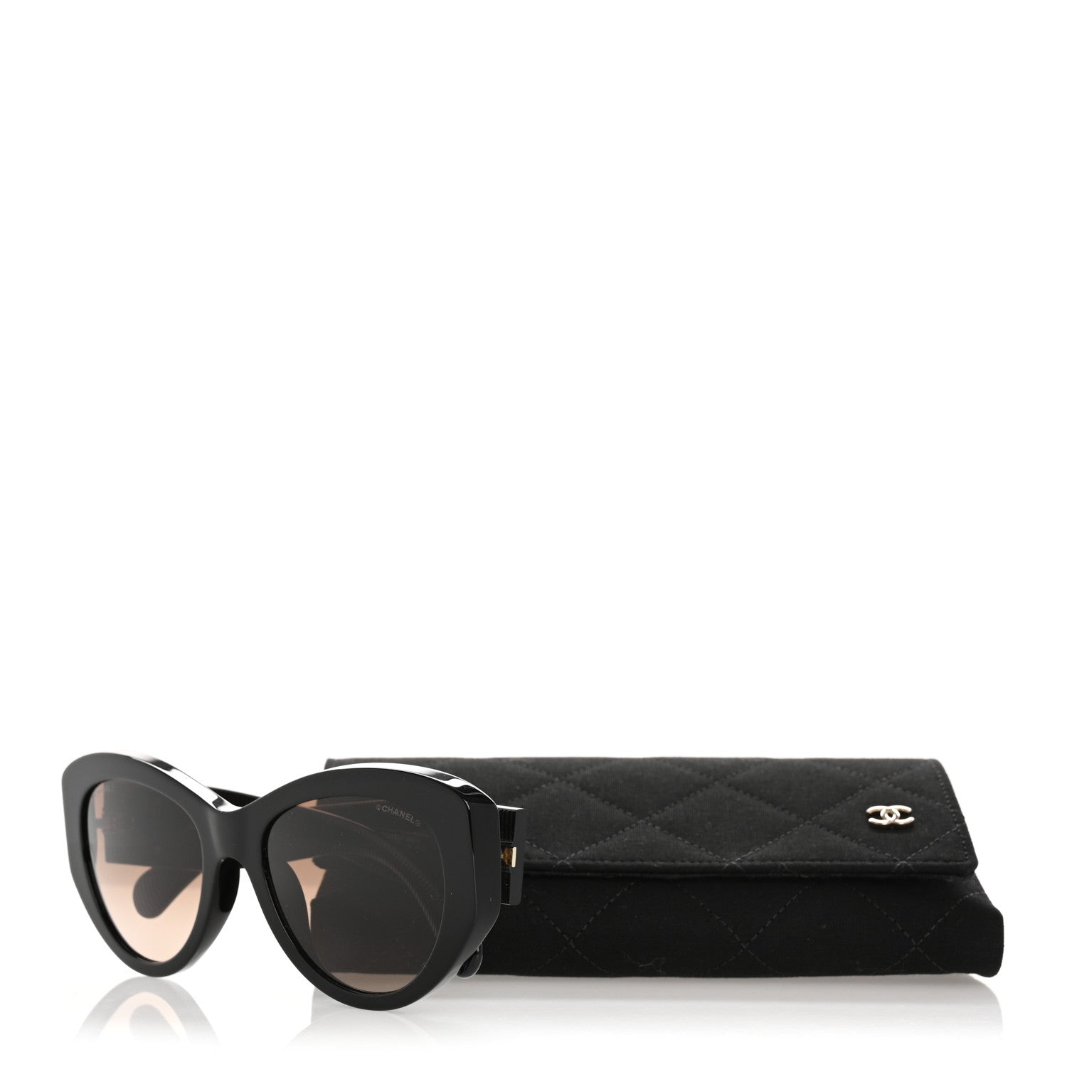 Chanel Acetate Butterfly Large CC Sunglasses 5492-A Black 10 of 10