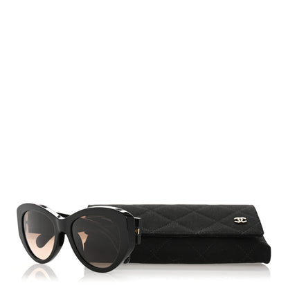 Chanel Acetate Butterfly Large CC Sunglasses 5492-A Black 10 of 10