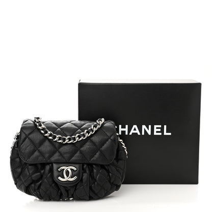 Chanel Washed Lambskin Quilted Mini Chain Around Messenger Black 13 of 13