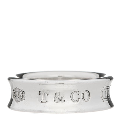 Tiffany Sterling Silver 1837 Band Ring 54 6.75 1 of 6