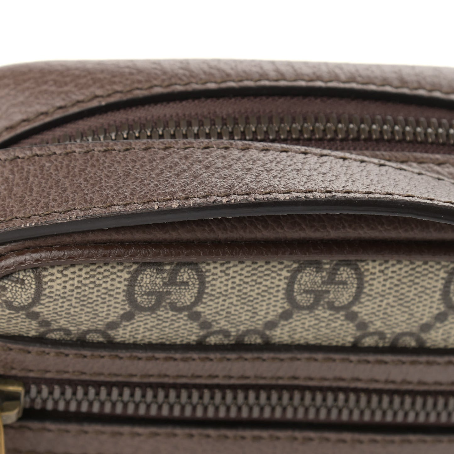 GG Supreme Monogram Web Mini Ophidia Messenger Brown