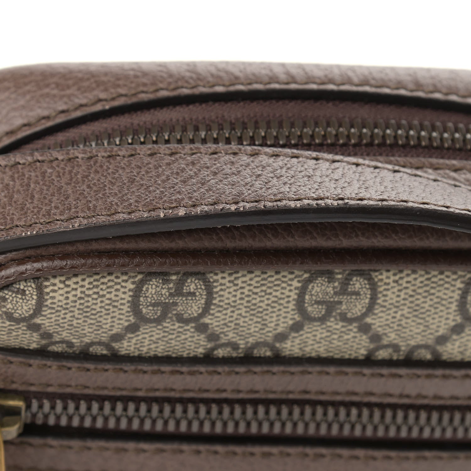 Gucci GG Supreme Monogram Web Mini Ophidia Messenger Brown 9 of 10