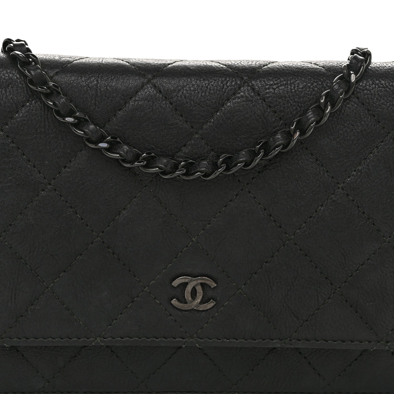 Chanel Caviar Quilted Wallet on Chain WOC So Black 8 of 10
