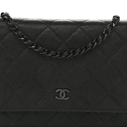 Chanel Caviar Quilted Wallet on Chain WOC So Black 8 of 10