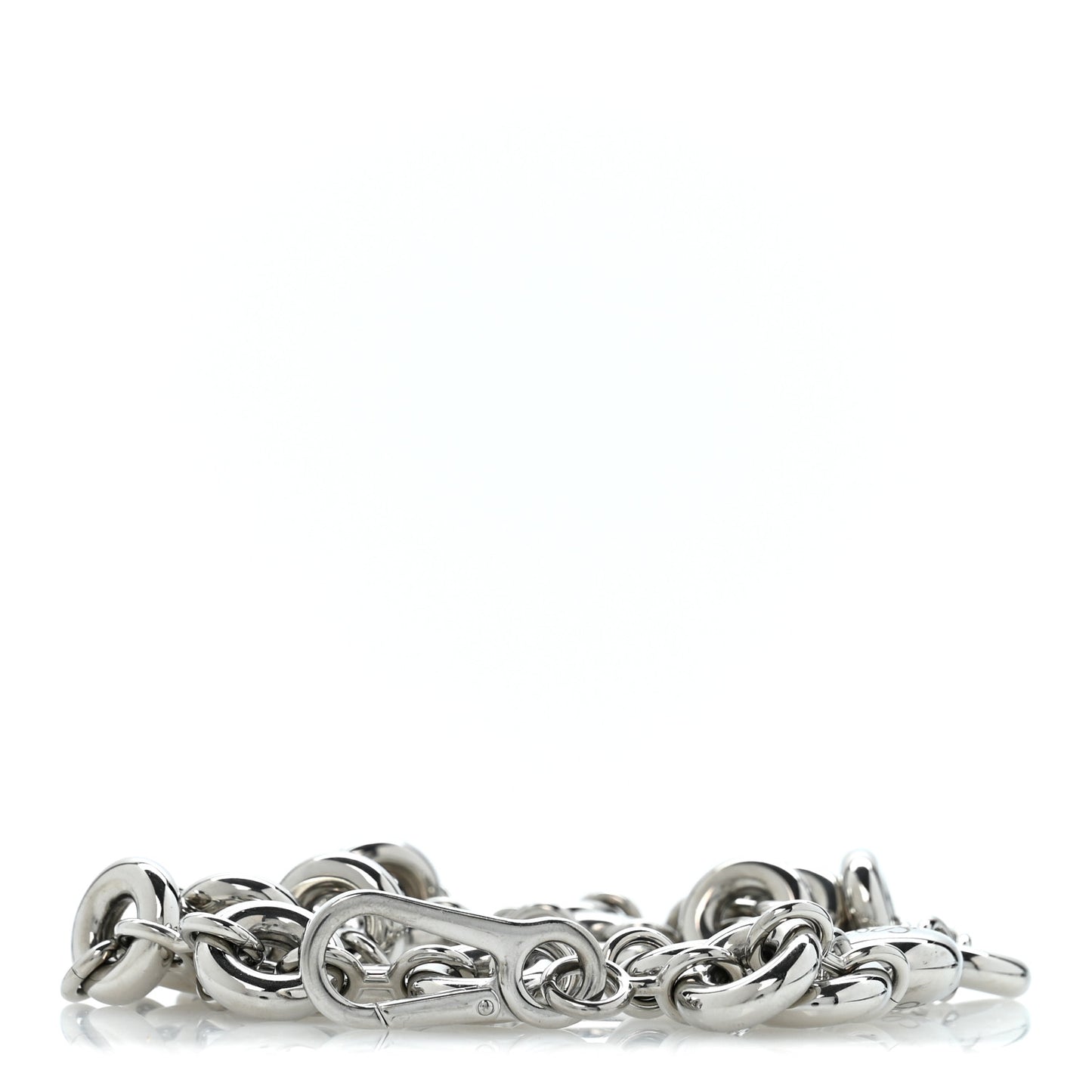 Donut Chain Shoulder Strap Silver