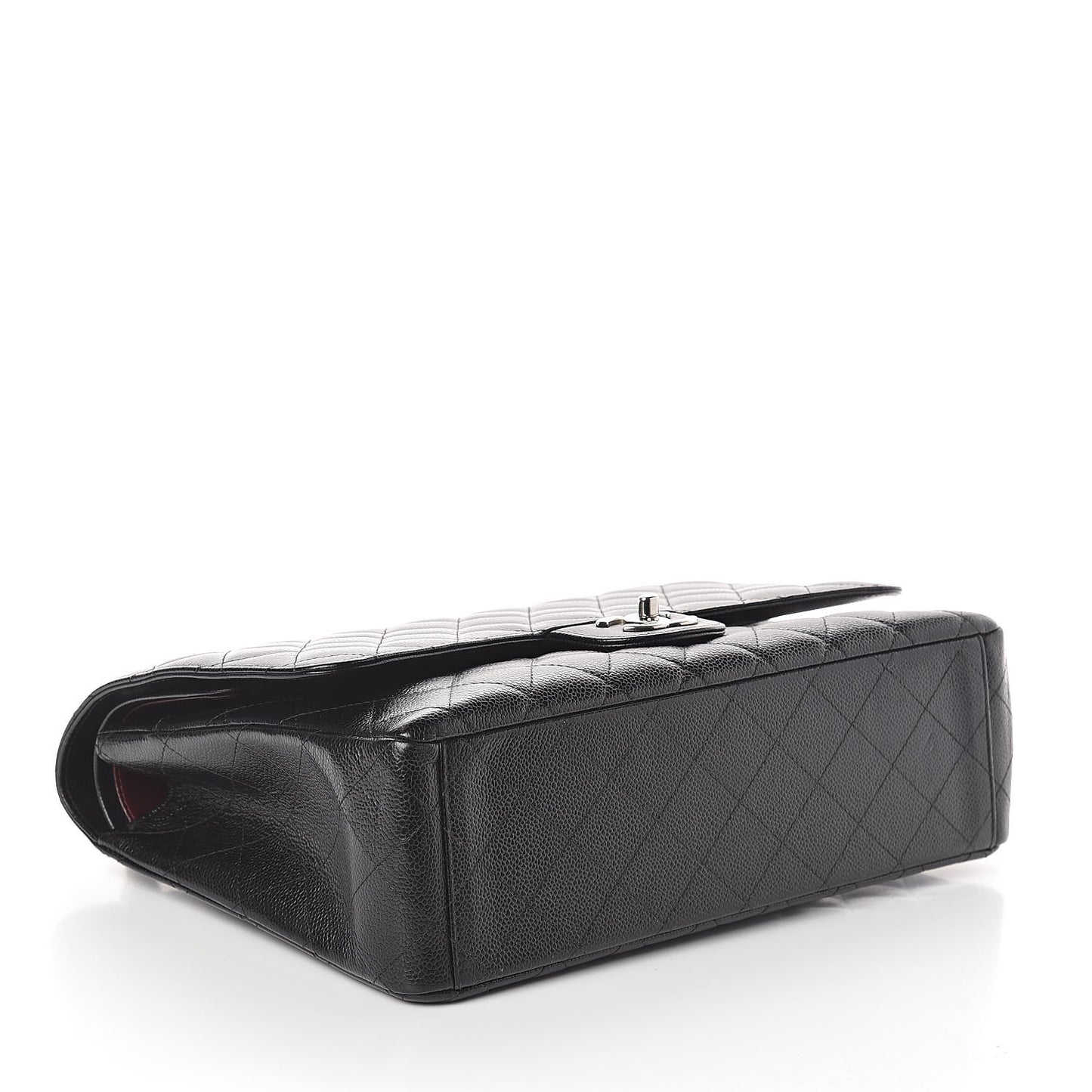 Caviar Quilted Maxi Double Flap Black