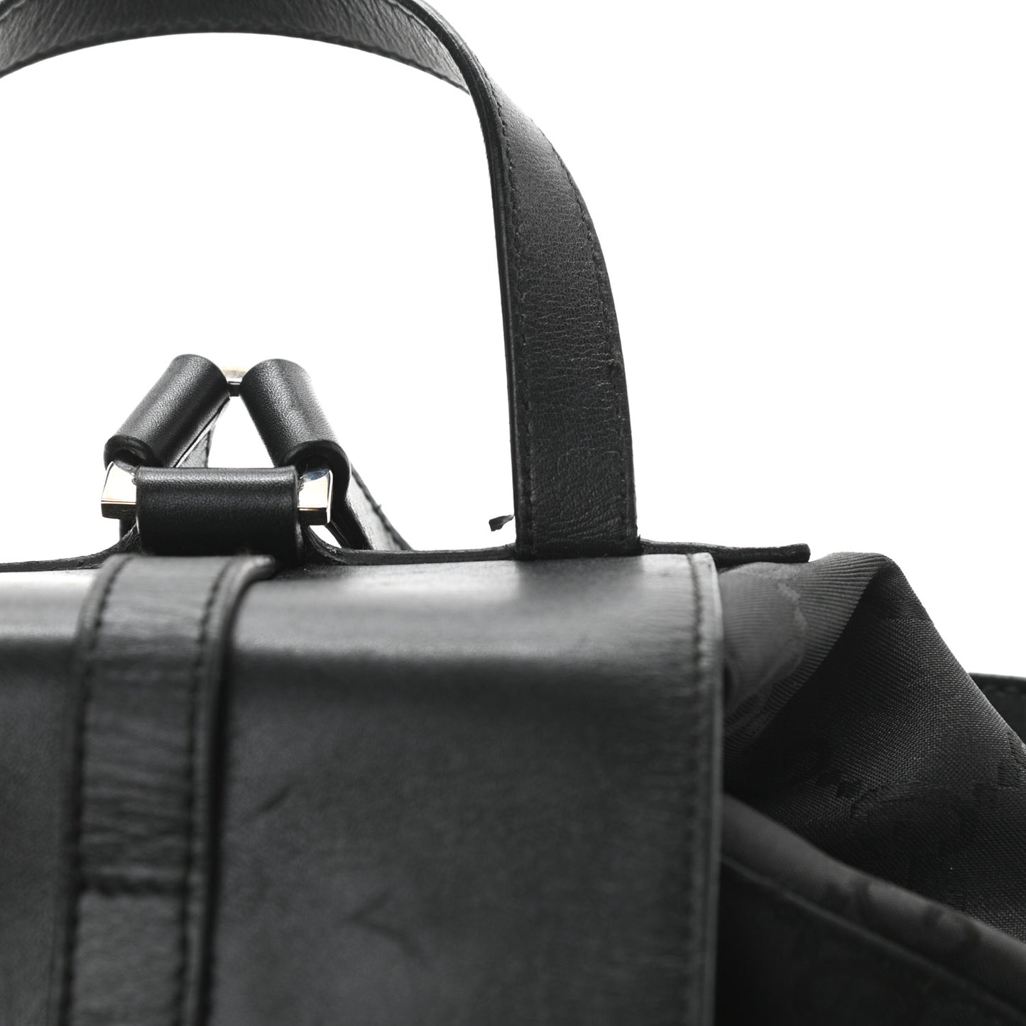 Nylon Monogram Backpack Black