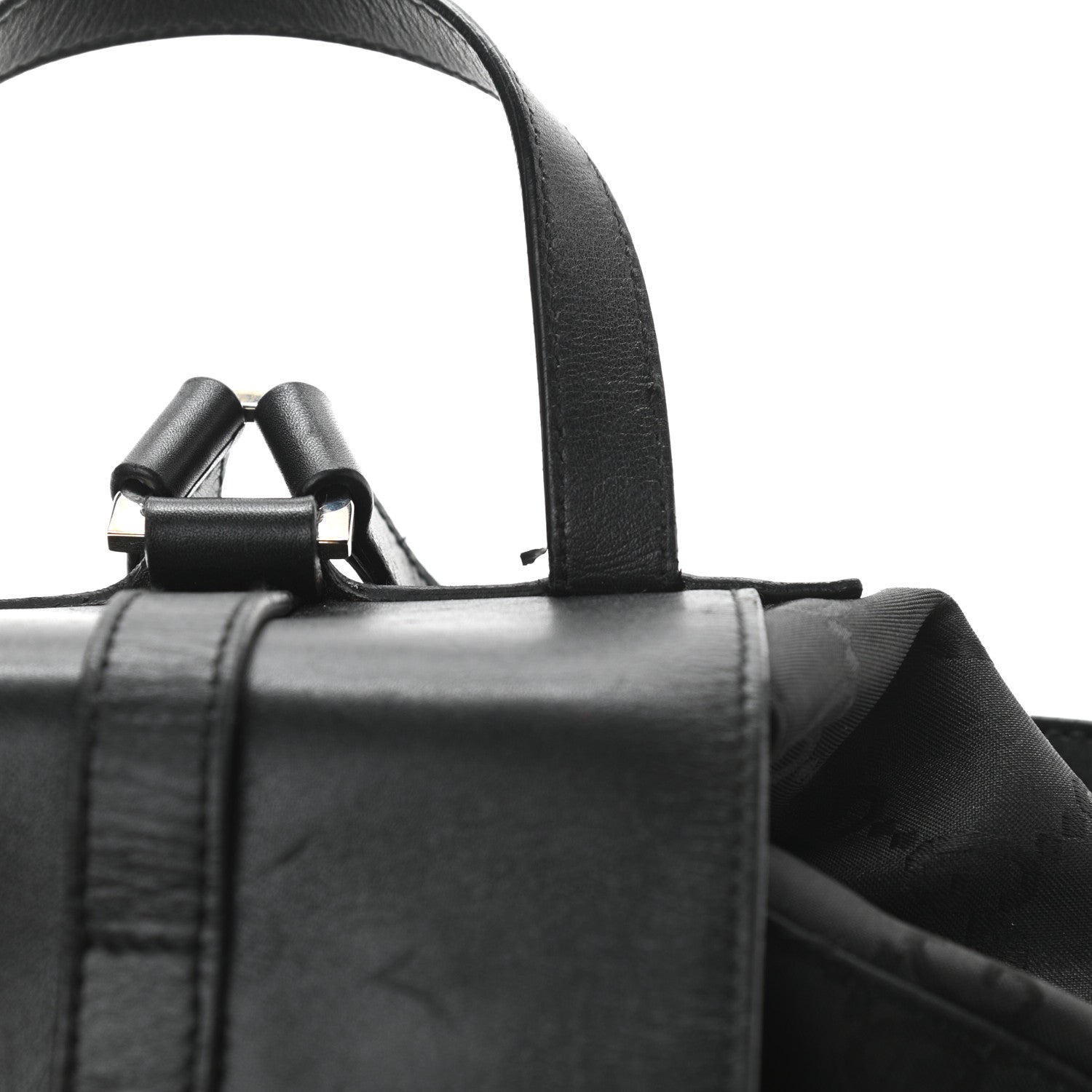 Gucci Nylon Monogram Backpack Black 12 of 13