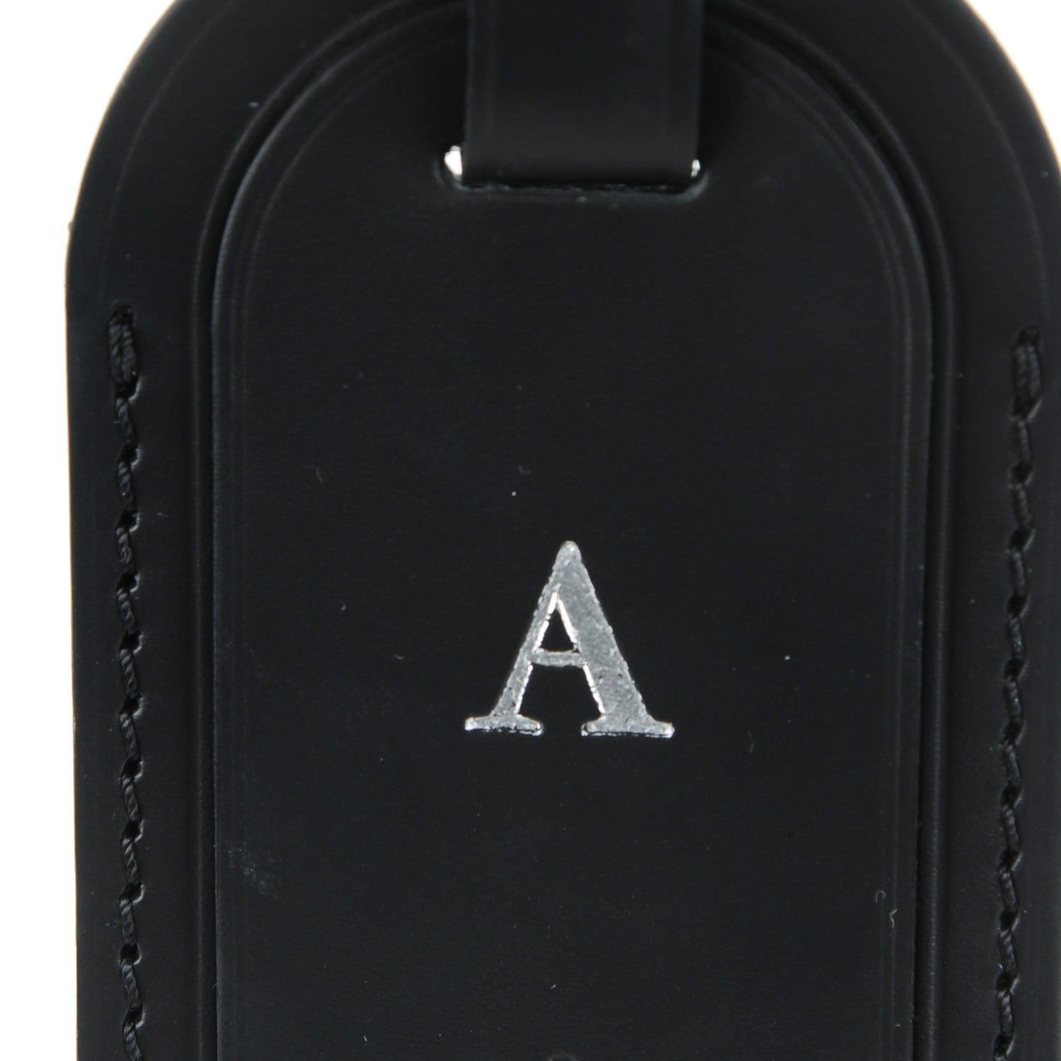 Louis Vuitton Calfskin Luggage Tag Black 3 of 4