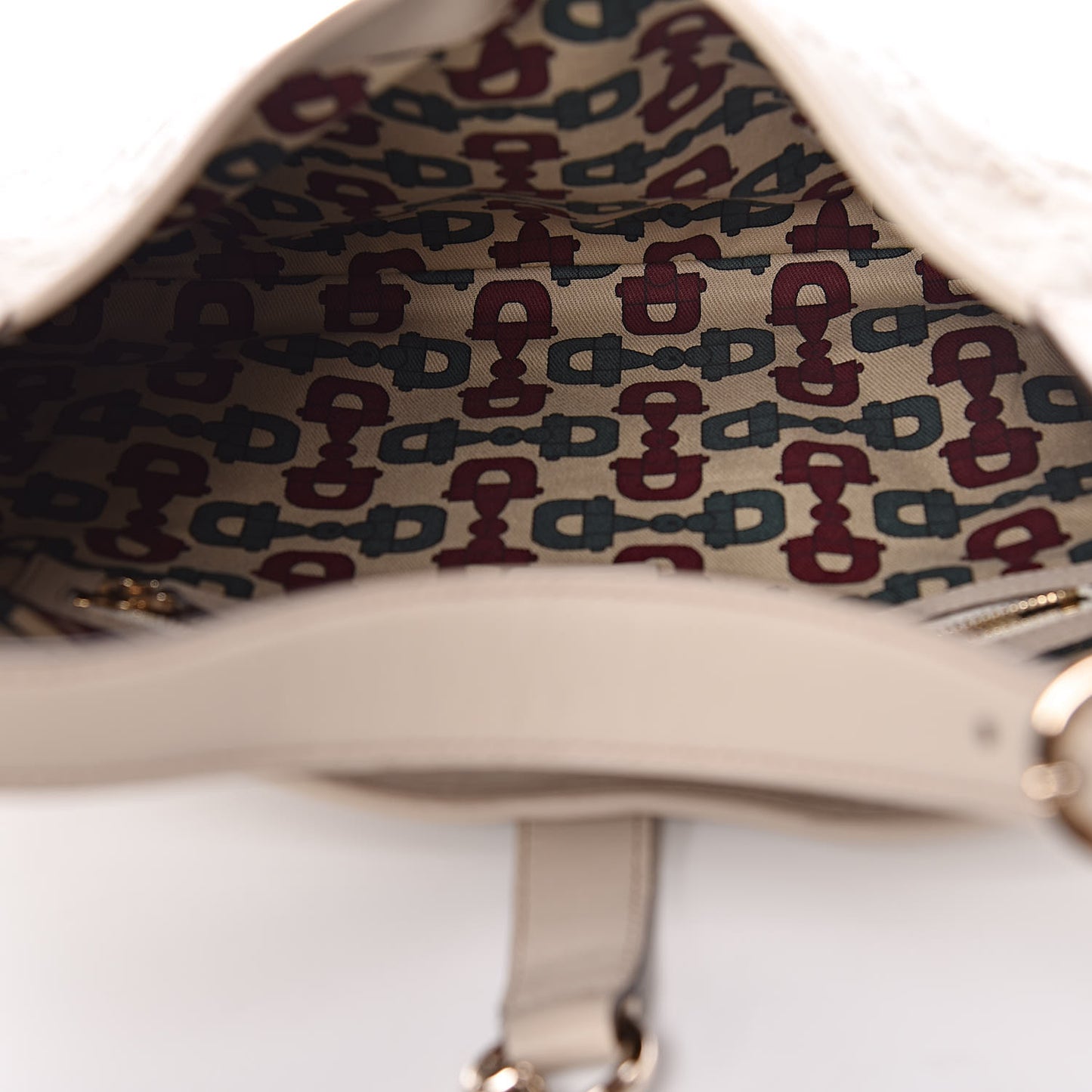 Guccissima Medium Jackie O Bouvier Hobo Off White