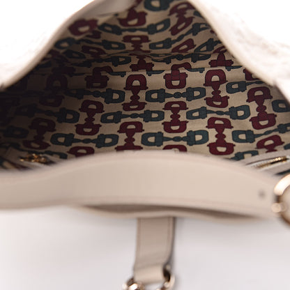 Gucci Guccissima Medium Jackie O Bouvier Hobo Off White 5 of 11
