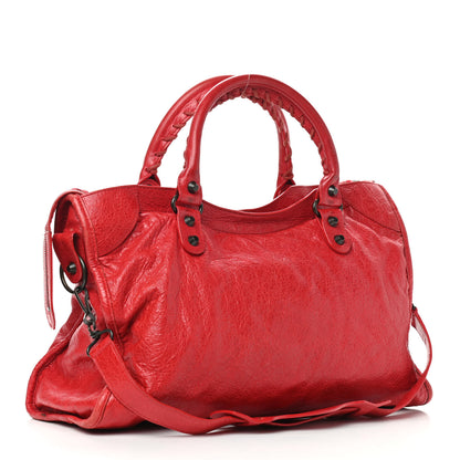 Balenciaga Agneau Classic Hardware City Rouge Coquelicot 3 of 29