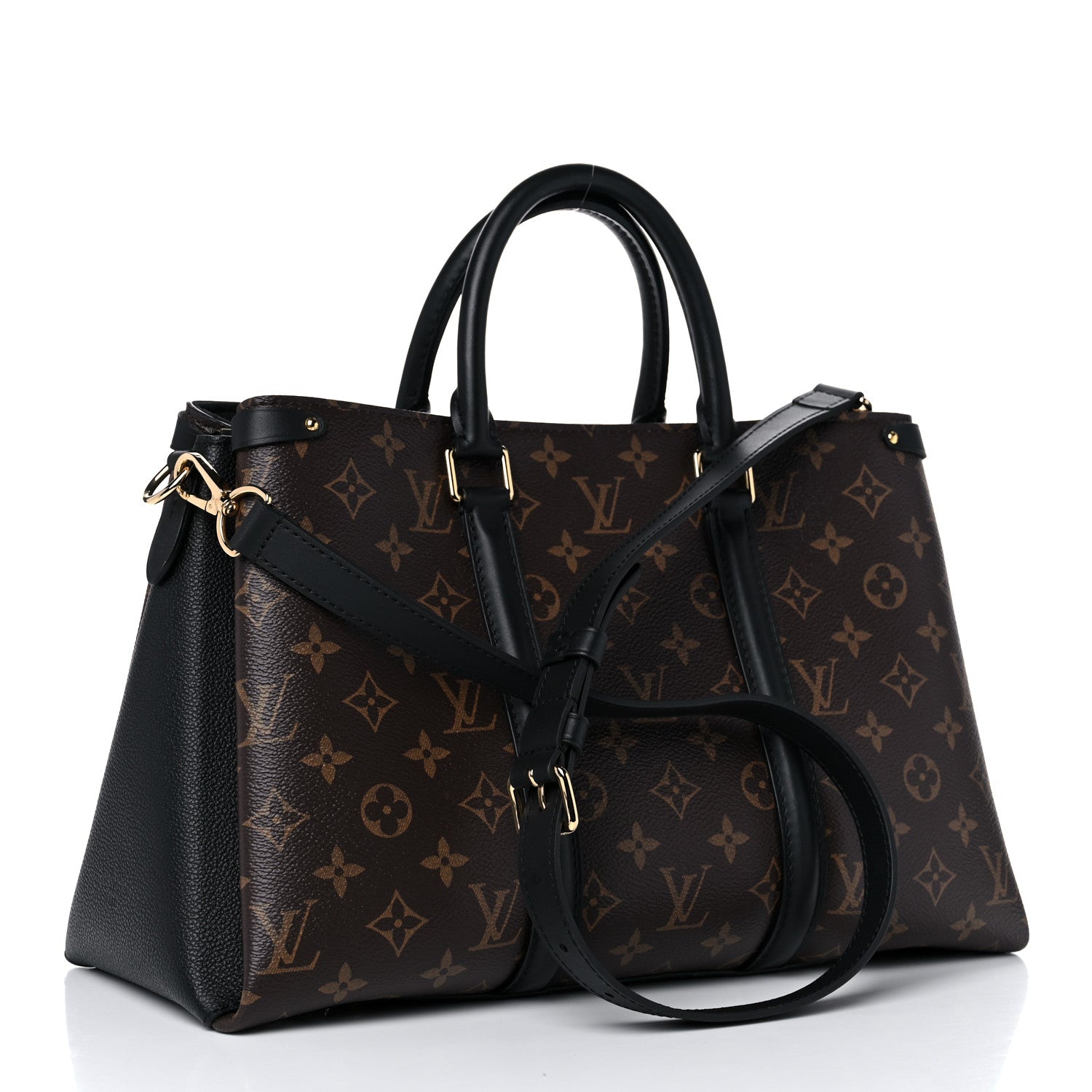 Louis Vuitton Monogram Soufflot MM Black 3 of 11