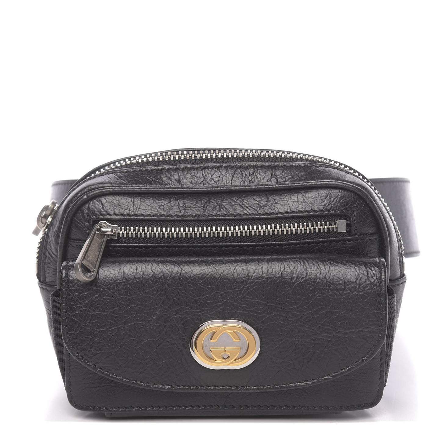 Fluffy Calfskin Mini Morpheus Belt Bag 70 28 Black