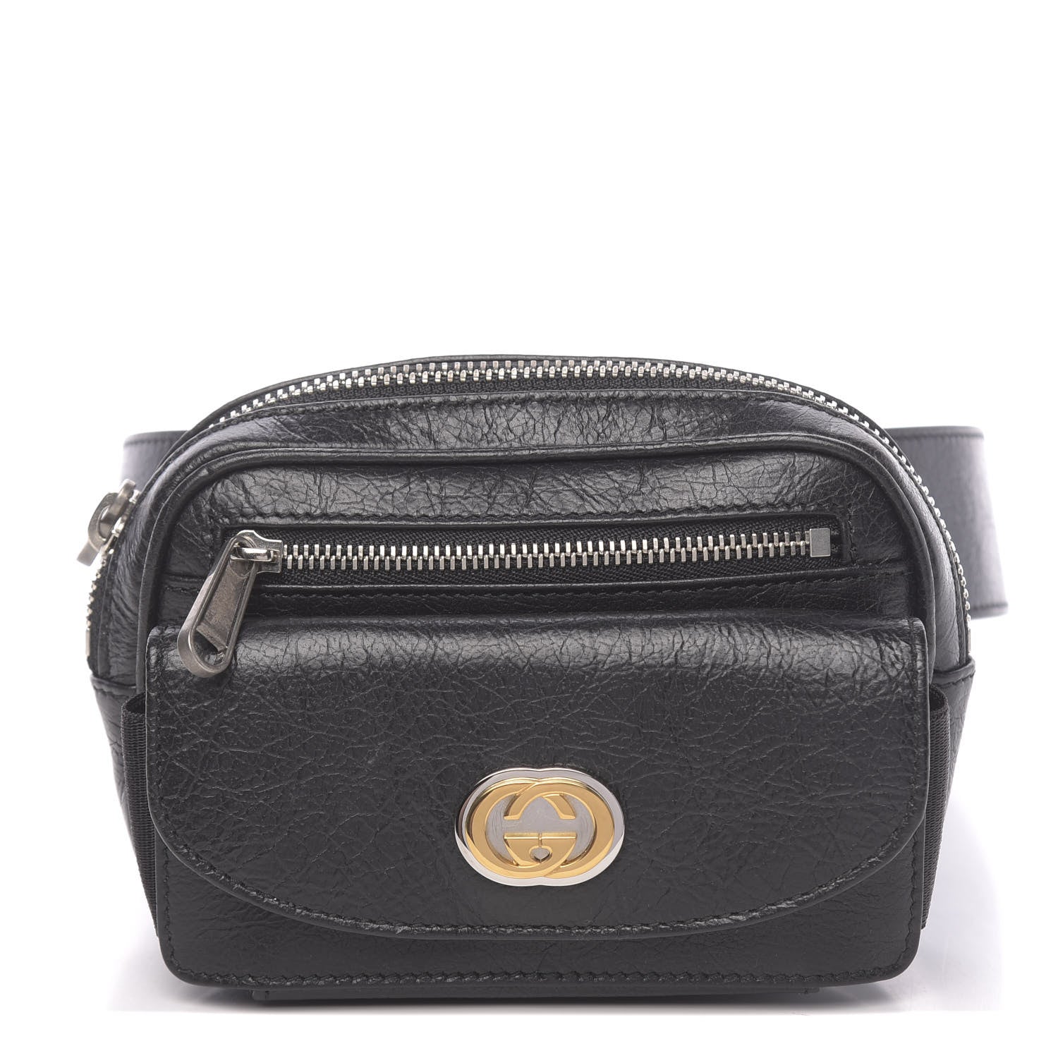 Gucci Fluffy Calfskin Mini Morpheus Belt Bag 70 28 Black 1 of 23