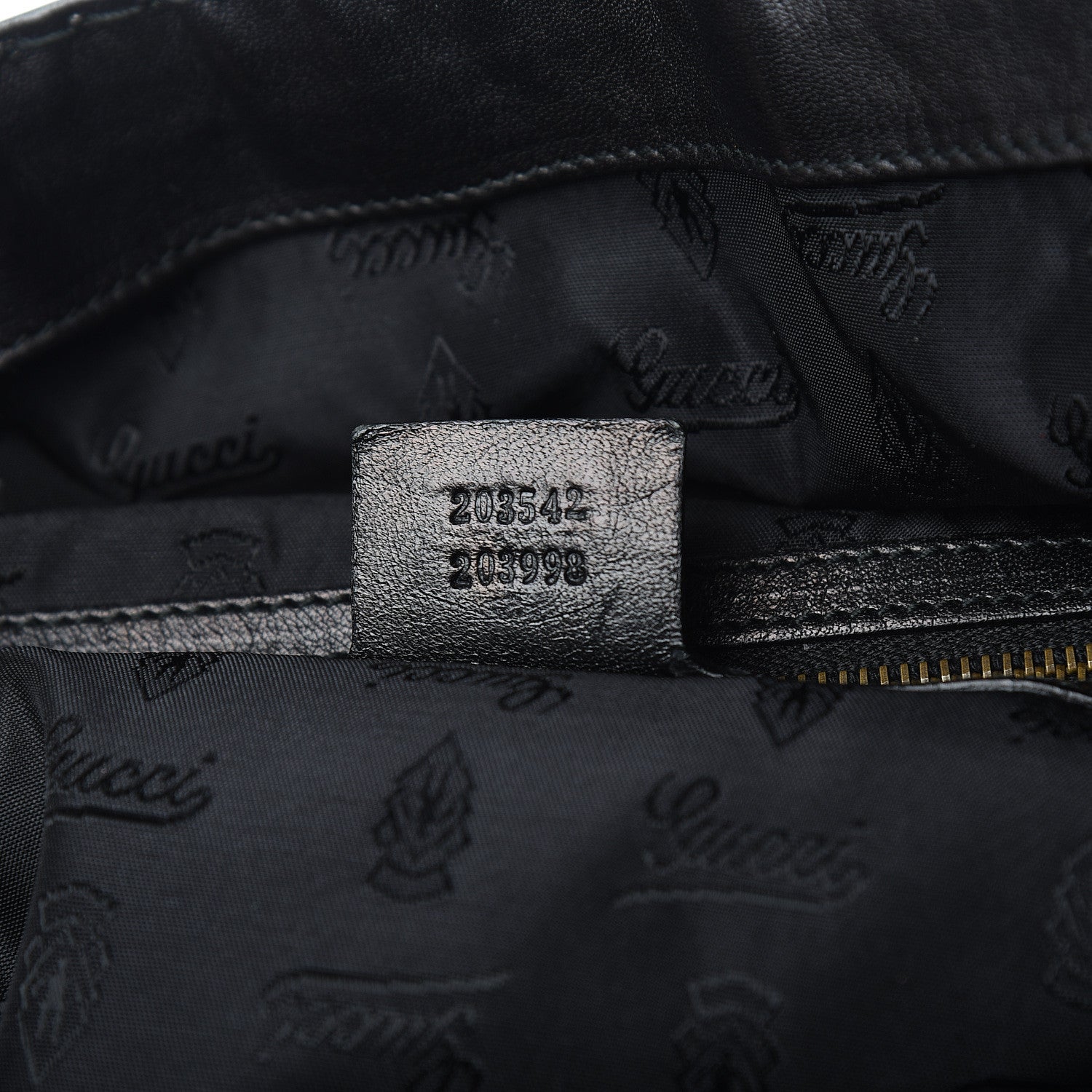 Gucci Calfskin Large Jockey Hobo Black 6 of 9