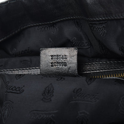 Gucci Calfskin Large Jockey Hobo Black 6 of 9