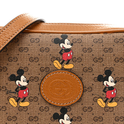 Gucci X DISNEY Mini Vintage GG Supreme Monogram Mickey Mouse Shoulder Bag Beige Vintage Sun Oil 8 of 10