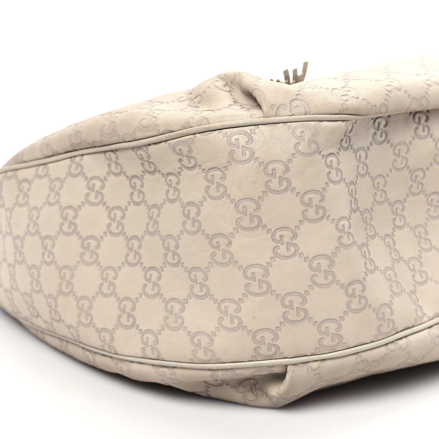Guccissima Signature Medium Emily Hobo Mystic White
