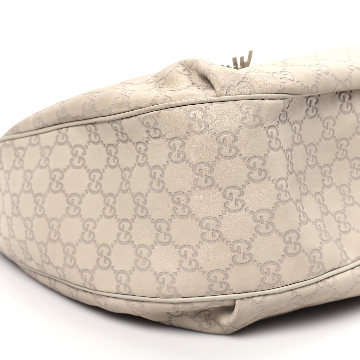 Gucci Guccissima Signature Medium Emily Hobo Mystic White 9 of 11