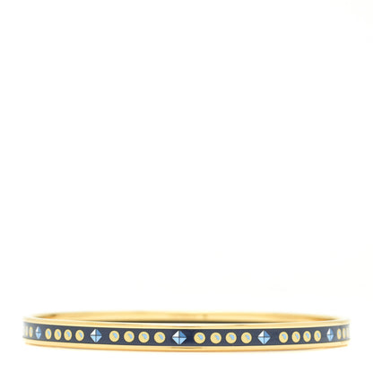 Hermes Enamel Printed Extra Narrow Printed Colliers De Chiens Bracelet 70 1 of 5