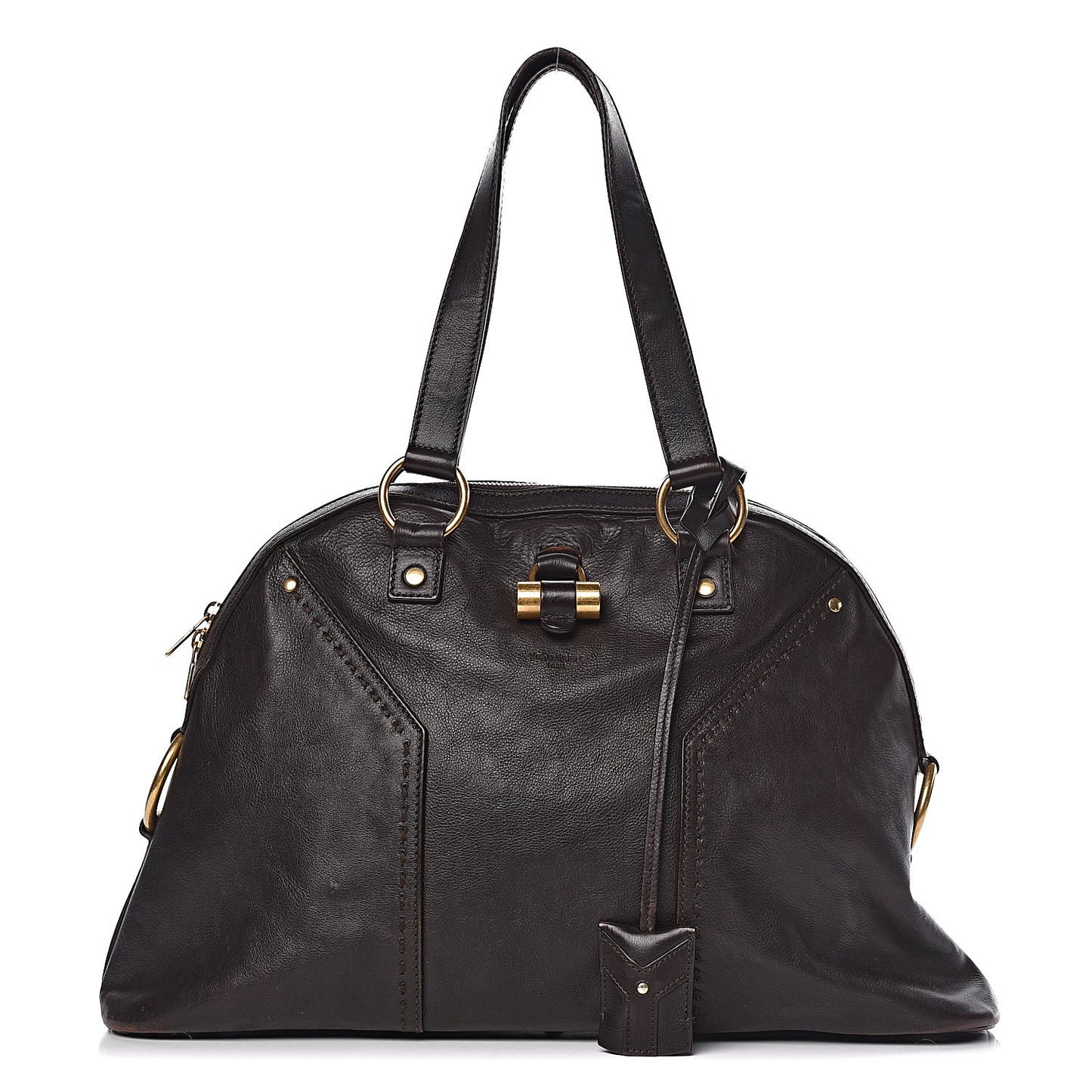 Calfskin Large Muse Brown