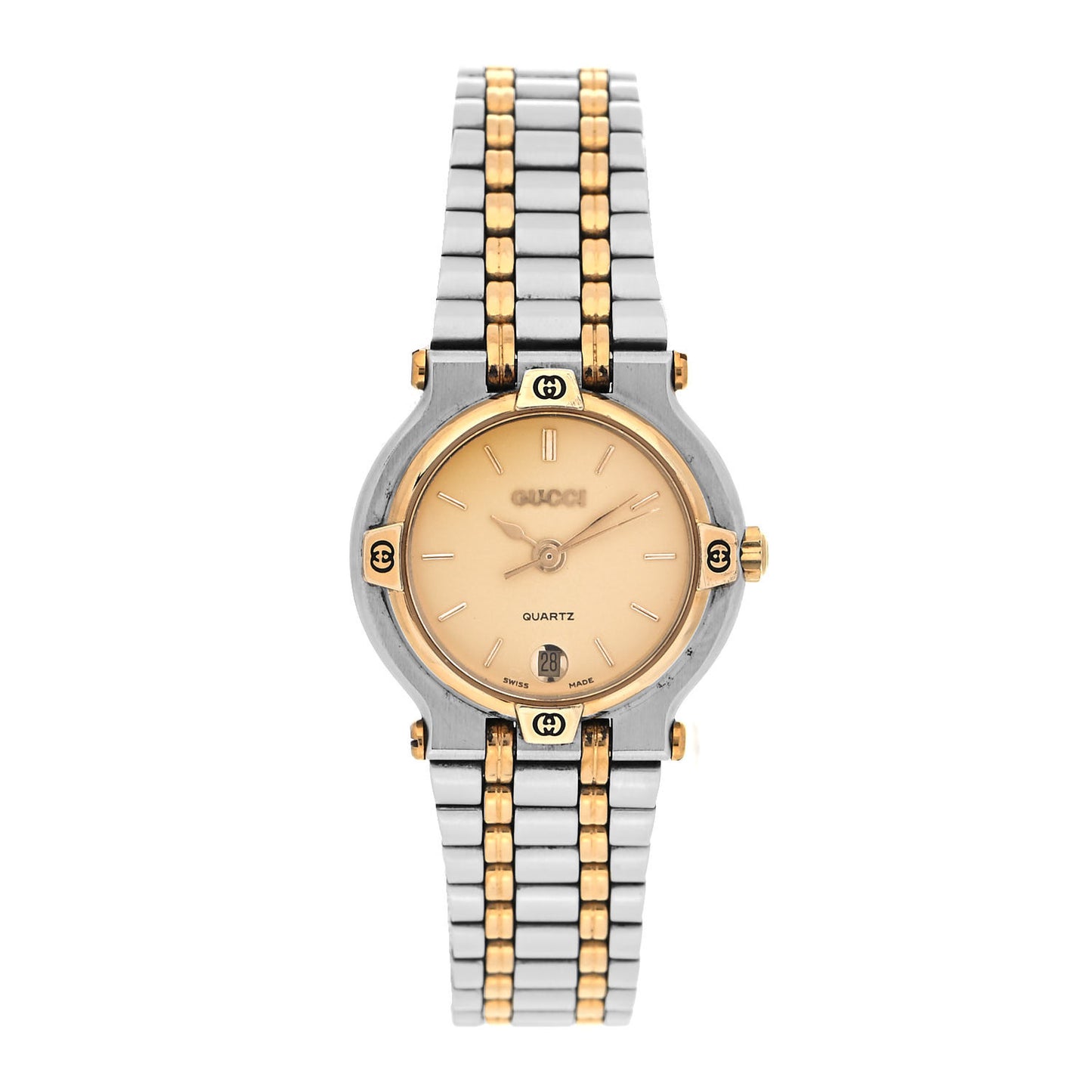Stainless Steel 25mm 9000L Quartz Watch Gold